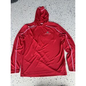 Columbia Men's Georgia Bulldogs‎ Golf PFG Tackle Hoodie Light Weight New Red M